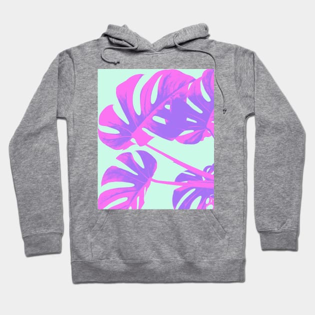 Pastel Leaves Hoodie by Vintage Dream